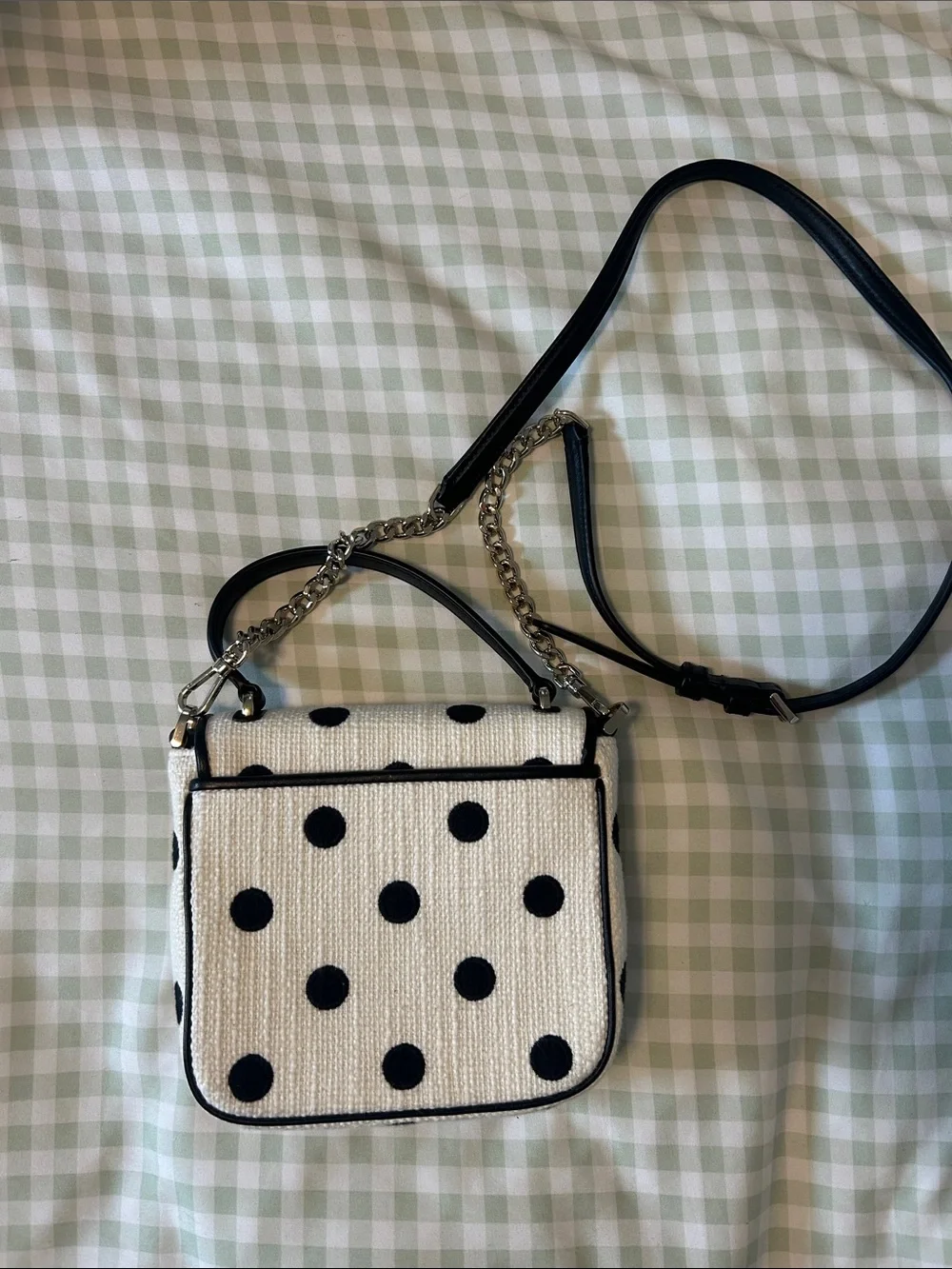 Kate Spade Black & White Polka Dot Crossbody Bag - Women